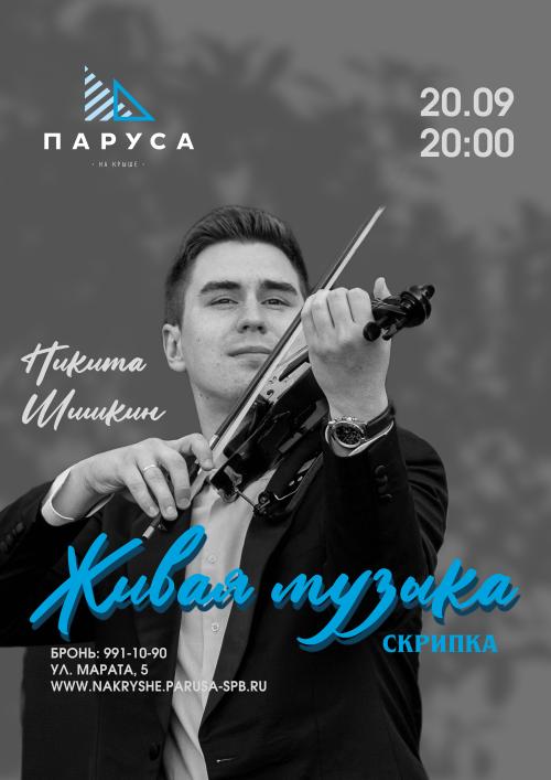 ​Живая музыка - Никита Шишкин - скрипка.